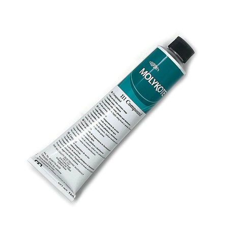 Molykote DOW 111 Lubricant & Sealant, 5.3 oz. Tube shown from a front angle on white background.