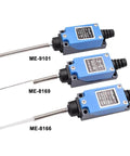 Industrial Momentary Limit Switch With Rotary Roller Lever Sealed And Durable For Heavy Machinery 5A At 220V Built To Last Compatible With ME-8111 ME8108 ME8122 ME9101 1 Piece, showing three variations labeled ME-9101, ME-8169, and ME-8166