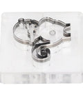 Monkey Pattern Alloy Steel Leather Cutting Die And Punching Mold For DIY Crafts shown in clear material with monkey shape