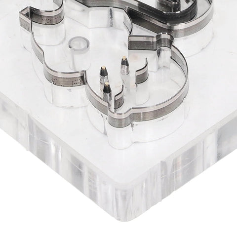 Monkey Pattern Alloy Steel Leather Cutting Die And Punching Mold for DIY Crafts close-up on steel exterior