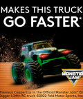 Monster Jam truck powered by Coppertop AAA Batteries With Power Boost 4 Pack Alkaline Long Lasting Power for speed boost