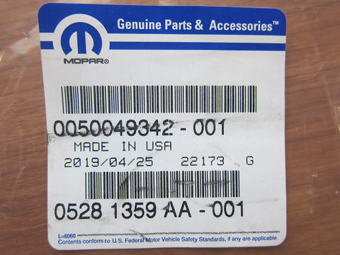 Mopar Genuine Parts label for Charger And Challenger Left Side Engine Cover With SRT Badge Genuine Mopar OEM Replacement Part