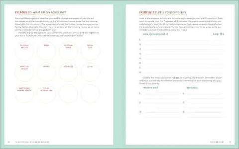 Inside pages of Motivational Interviewing Workbook With Practical Exercises To Decide What You Want And How To Get There