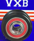 24106704 Motor Generator Belt Pulley 5PK for GM Belt Single Wheel on a blue VXB background.