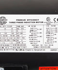 Label of 1 HP 3 Phase 56C Frame Electric Motor 1800 RPM TEFC 208-230/460V C-Face Worldwide Electric NATE1-18-56CB