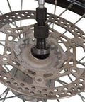 Blind Hole Bearing Puller Kit With Slide Hammer and Collets, 8mm through 30mm, installed on machine for bearing removal
