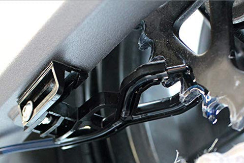 Installed Essentials Micro XSystem 3.0 Plus Electronic Automatic Motorcycle Chain Lubrication System with dual injector close-up