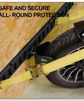 4 Pack E Track Wheel Chocks For E Track System Perfect For Motorcycles And Dirt Bikes Durable Powder Coated Tire Chocks That Mount On E Track Rails For Enclosed Trailers Garages And Wall Mounts