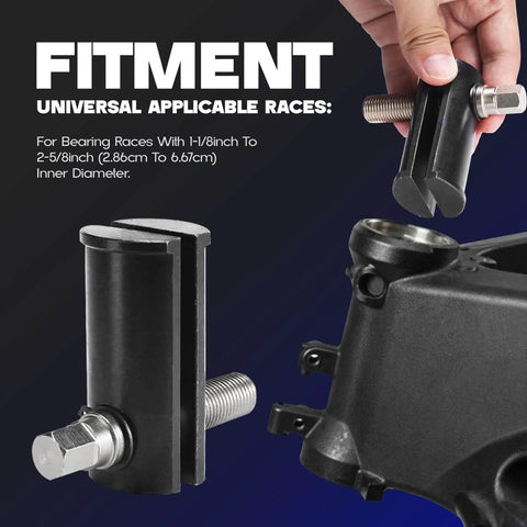 Beefy Motorcycle Steering Stem Bearing Race Removal Tool Neck Bearing Race Puller For One Eighth Inch To Two And Five Eighths Inch Races