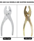 Comparison of new and old models of pliers from Compact Motorcycle Tool Kit With Socket Wrench Set, Screwdrivers And Pliers.