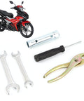Compact Motorcycle Tool Kit With Socket Wrench Set, Screwdrivers And Pliers, Lightweight All In One Hand Tool Set For Maintenance And Repairs, Portable DIY Motorcycle Fix Kit For On The Go