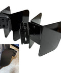 2 Pack E Track Wheel Chocks For Motorcycles And Dirt Bikes, Fits Tires Up To 6 Inches, Beefy Heavy Duty E Track Stabilizers