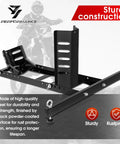 Heavy Duty Motorcycle Wheel Chock And Universal Front Wheel Stand For Trailers And Rigs 1800 Lb Capacity Fits 15 To 22 Inch Wheels For Cruiser Sport And Dirt Bikes JY PERFORMANCE