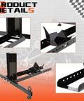 Heavy Duty Motorcycle Wheel Chock Stand With Beefed-Up 1800 Pound Capacity, Adjustable Front Tire Stand