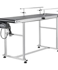 Industrial Grade Stainless Steel Motorized Belt Conveyor For Inkjet Coding Applications With PVC Anti Static Belt 59 By 15.7 Inch