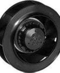 EBM PAPST - R2E175-AC77-18 - AC MOTORIZED IMPELLER, 175 X 47MM, 230V, front view of round black blower