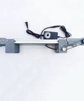 Top view of a Motorized Industrial Conveyor for Automatic Production with Anti Static Adjustable Table Belt Conveyor Electric Handling System Desktop Transport Belt Durable PVC Belt Compact Lightweight Design for Factories 10x50, showing PVC belt and control unit.