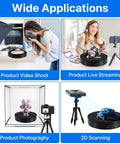 Motorized Rotating Display Stand With Remote 7.87 Inch Turntable 360 Degree Rotation Supports Up To 22 Lbs for various applications