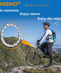 Cyclist on mountain with 5 By 32 Inch 16 Balls Stainless Steel Bike Headset Bearings Set Of 4 Pieces detail overlay.