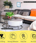 Double Sided Mounting Tape Heavy Duty 2 Inch By 66 Feet With Fiberglass Mesh Ultra Sticky Clear Adhesive in living room setup