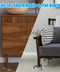 4pcs Furniture Moving Dolly Set with 3 Wheel Steel Tri Dollies showcased for flat and sharp angle furniture moving.