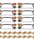 Moving Head Light Truss Clamp Set With Quick Lock Brackets For Stage Lighting, 14 Cm Hole Spacing, Metal Construction, 8 Pack