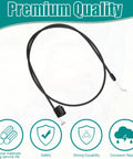 Restore precise mowing control with this premium control stop cable for 20 and 22 inch walk behind mowers, cable with Z Bend and T-shaped ends.