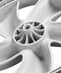 Close-up of a 12x1.75 Inch Lawn Mower Rear Wheels 2 Pack Replacement for Craftsman 490-324-0002, 12 Inch Plastic Tire