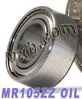 MR105ZZ Bearing 5x10x4 Shielded Oil Miniature - VXB Ball Bearings
