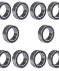 10-pack of MR128-2RS Deep Groove Ball Bearings 8x12x3.5mm double rubber sealed chrome steel for RC cars, planes, drones, and robotics