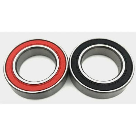 MR18307-2RS Ball Bearing Double Sealed ID 18mm OD 30mm Width 7mm showcasing red and black rubber seals.