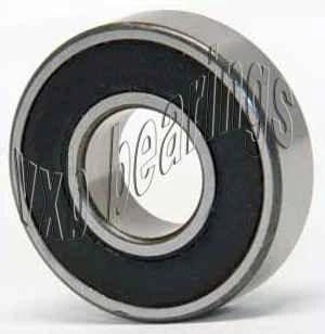 MR6704-2RS Ball Bearing Double Sealed ID 20mm OD 27mm Width 4mm side view showing black seal and metal outer ring.