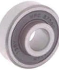 MRC 87501 Felt Seal Replacement Bearing, Single Row Ball Bearing With Felt Seal, showing wide inner ring and metal cage, side view