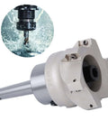 MT2 FMB27 80 Cutterhead 1604APMT Indexable End Mill Set Face Mill Cutter shown with milling action on metal surface