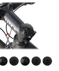 Bike Headset Cap Top Cover Waterproof Dustproof Rubber Spacer For M6 Inside Hex Screws 5 Pack installed on MTB stem
