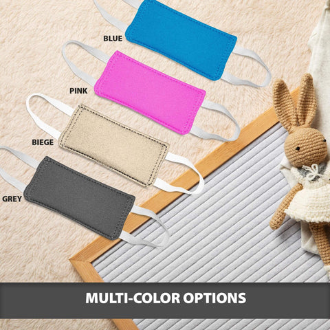 Multi-color 2 Pack Silent Door Latch Covers For Quiet Close Doors, Baby Safe Neoprene Noise Reducer For Nursery