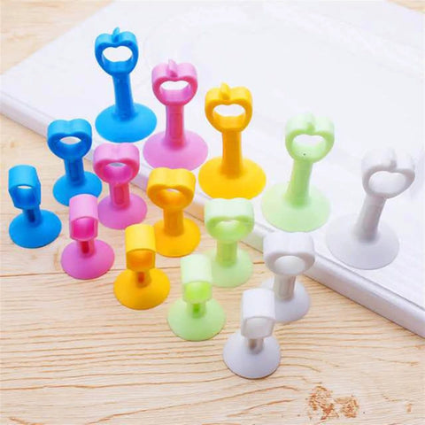 Assorted colorful Door Stopper And Handle Crash Pad Mute Silencer for doors and knobs, wall protectors bumper guard