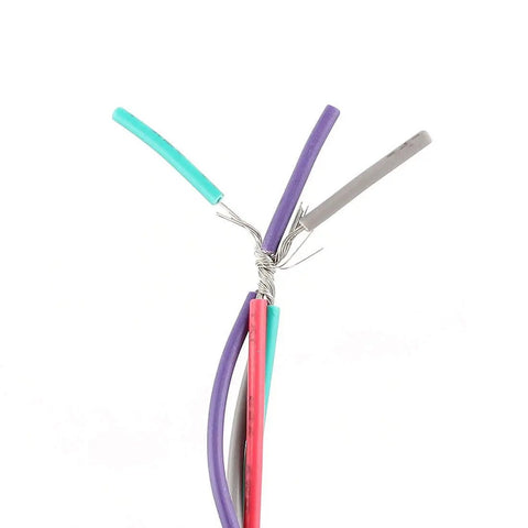 Industrial Signal Tower Light With Red And Green LEDs And Built In Buzzer DC 24V Stack Light cable ends with exposed wires