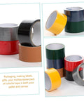 Image of 6 Rolls All Weather Greenhouse Repair Tape For Tarp Sealing And Emergency Fixes, Heavy Duty Film Tape For Water Leaks, Indoor Outdoor Use, Easy To Tear By Hand, Industrial Grade, Great For Joints, Packages And Surfaces in assorted colors.