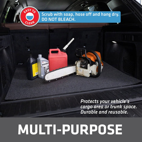 XL Oil Spill Mat For Garage Floors Premium Absorbent Oil Pad Reusable And Washable Durable With Waterproof Backing