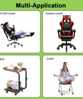 Multi-Application of Five Pack 3 Inch Caster Wheels With Safety Dual Locking Brakes on office chairs and carts