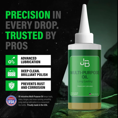 All Purpose Lubricating Oil For Home Auto And Shop Use 4 Oz With Precision Drip Applicator Long Lasting Anti Rust Formula bottle image