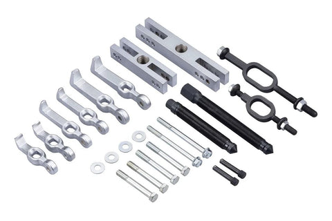 Beefy 20-Piece Multi Purpose Bearing And Pulley Puller Set With Drop-Forged Tools arranged on white surface