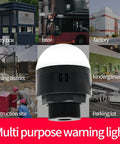 Multi-purpose warning light with applications in bus, factory, construction site, parking lot, sentry box, and kindergarten.