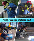 Welders using E6013 Welding Rods 3 By 32nd Inch, 2.5 Lb 14 Inch Low Carbon Steel Electrodes for various metal projects