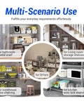 Multi-scenario use of 24 Pack Three Quarter Inch Wire Shelf Clips with Secure Locking Metal Design for versatile shelving.