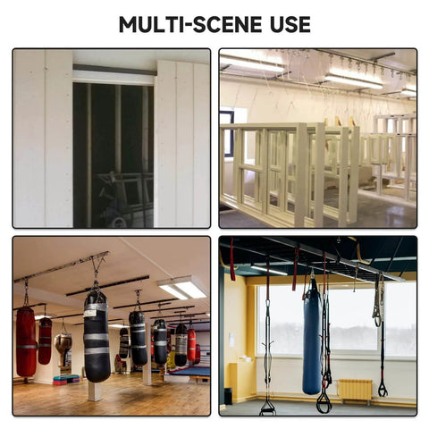 2 Wheel Trolley Assembly Rollers with Dual Bearings for 1-5/8 Inch & Taller Strut Channel in multi-scene use for ceiling rails, hoists & DIY systems