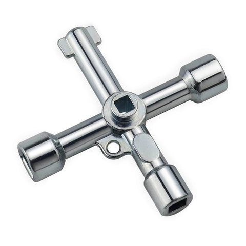 All In One Adjustable Tool For 5.3mm To 9mm Fits Multi Geometry Portable Body Designed For Outdoor Emergencies And Industrial Repairs Zinc Alloy Hand Tool With Ergonomic Non Slip Handle For Precise Torque And Beefy Pro Grade Reliability, cross-shaped zinc alloy wrench