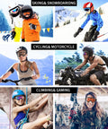2 Pack Ski Goggles For Men Women Kids UV Protection Foam Anti Scratch Dustproof used in skiing, cycling, climbing, and gaming.
