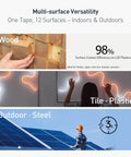 Heavy Duty Double Sided Gray Foam Tape Half Inch By Eighteen Feet Great For Mounting Banners Posters Alarms Windows Shades Trims